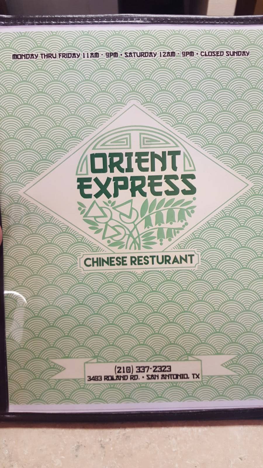 ORIENT EXPRESS | restaurant | 3403 Roland Rd, San Antonio, TX 78210, USA | 2103372323 OR +1 210-337-2323