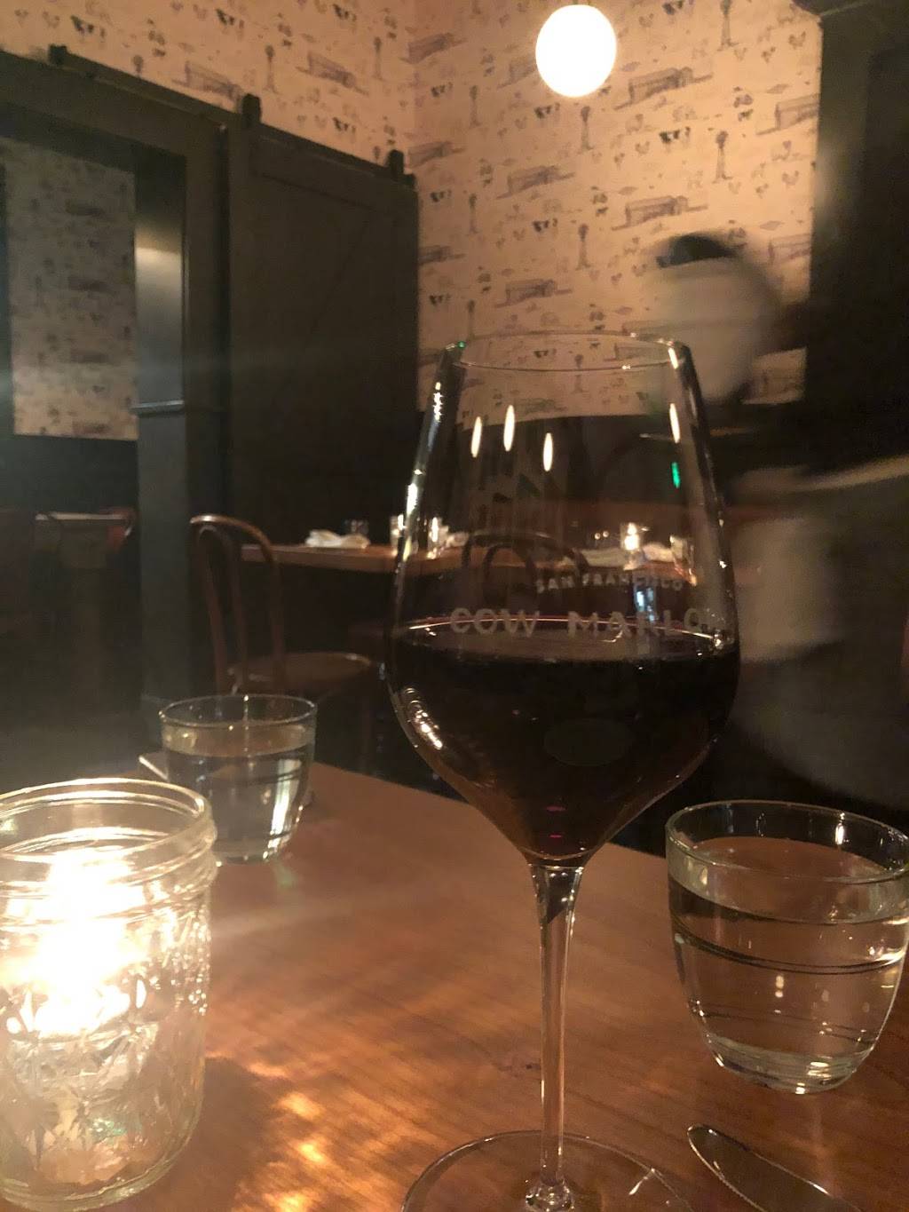 Cow Marlowe | restaurant | 3154 Fillmore St, San Francisco, CA 94123, USA | 4155085898 OR +1 415-508-5898