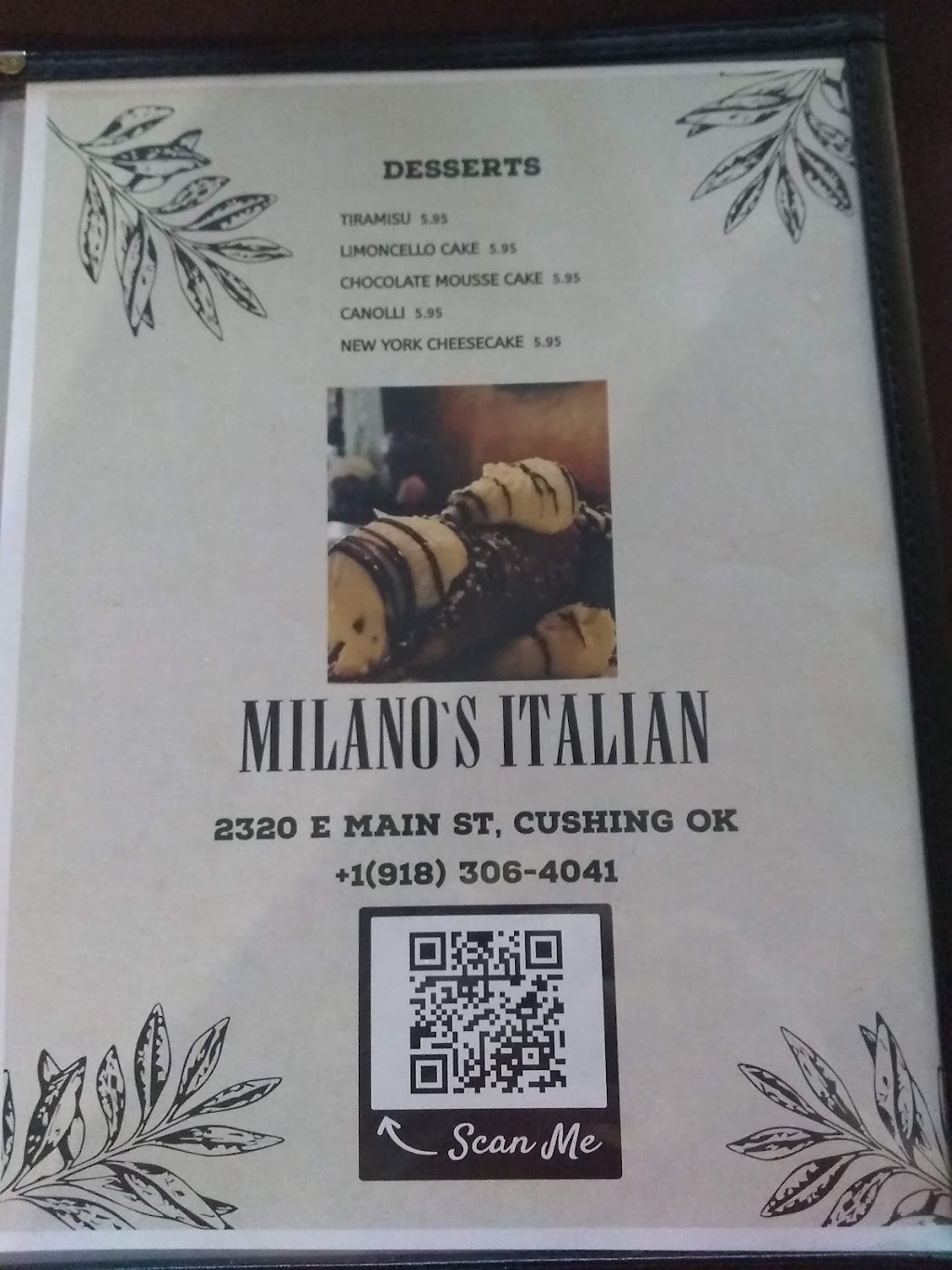 Milanos Italian | restaurant | 2320 E Main St, Cushing, OK 74023, USA | 9183064041 OR +1 918-306-4041