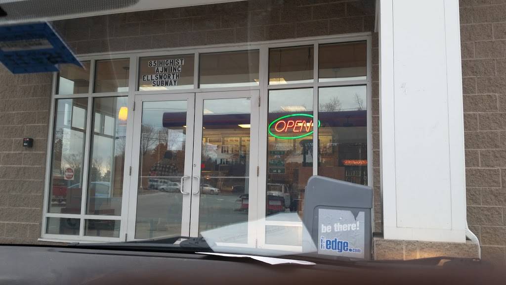 Subway | restaurant | 85 High St, Ellsworth, ME 04605, USA | 2076674226 OR +1 207-667-4226