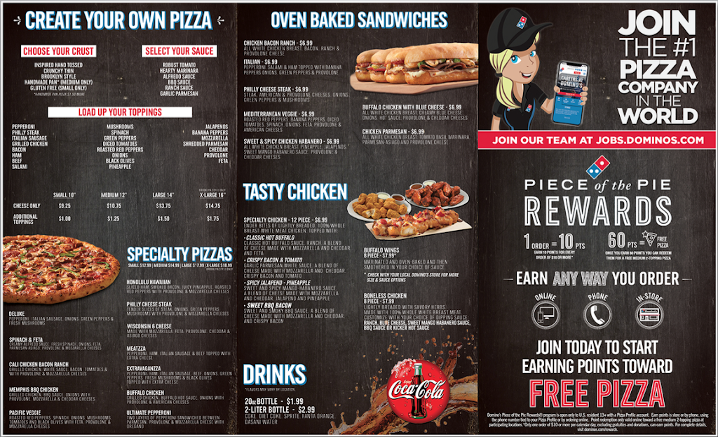 Dominos Pizza | meal delivery | 1605 M St, Bedford, IN 47421, USA | 8125088484 OR +1 812-508-8484