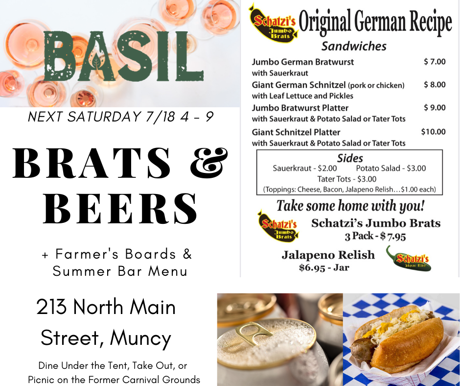 Basil Wood Fired Kitchen and Lounge | restaurant | 213 N Main St, Muncy, PA 17756, USA | 5707577216 OR +1 570-757-7216