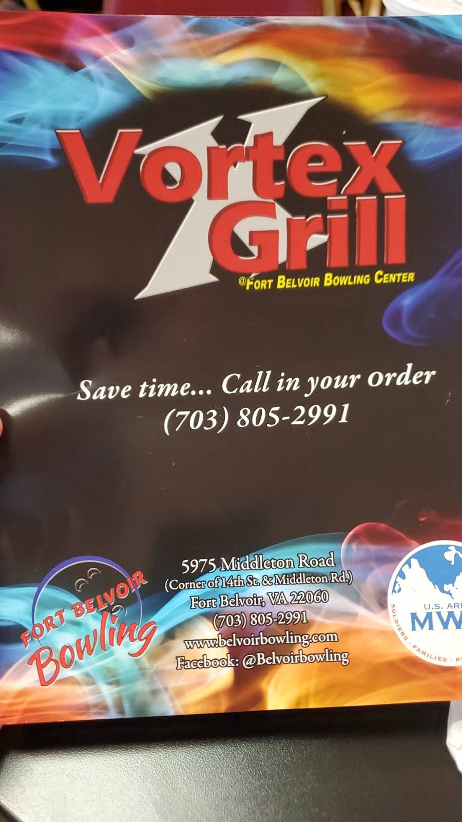 Vortex Grill | restaurant | 5975 Middleton Rd, Fort Belvoir, VA 22060, USA | 7088052991 OR +1 708-805-2991