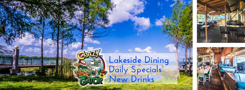 The Crazy Gator | restaurant | 402 N Bay St, Eustis, FL 32726, USA | 3525895885 OR +1 352-589-5885