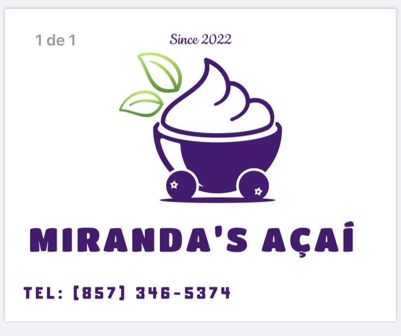 Miranda’s Açaí | restaurant | 27 Maverick Square, Boston, MA 02128, USA | 8573465374 OR +1 857-346-5374
