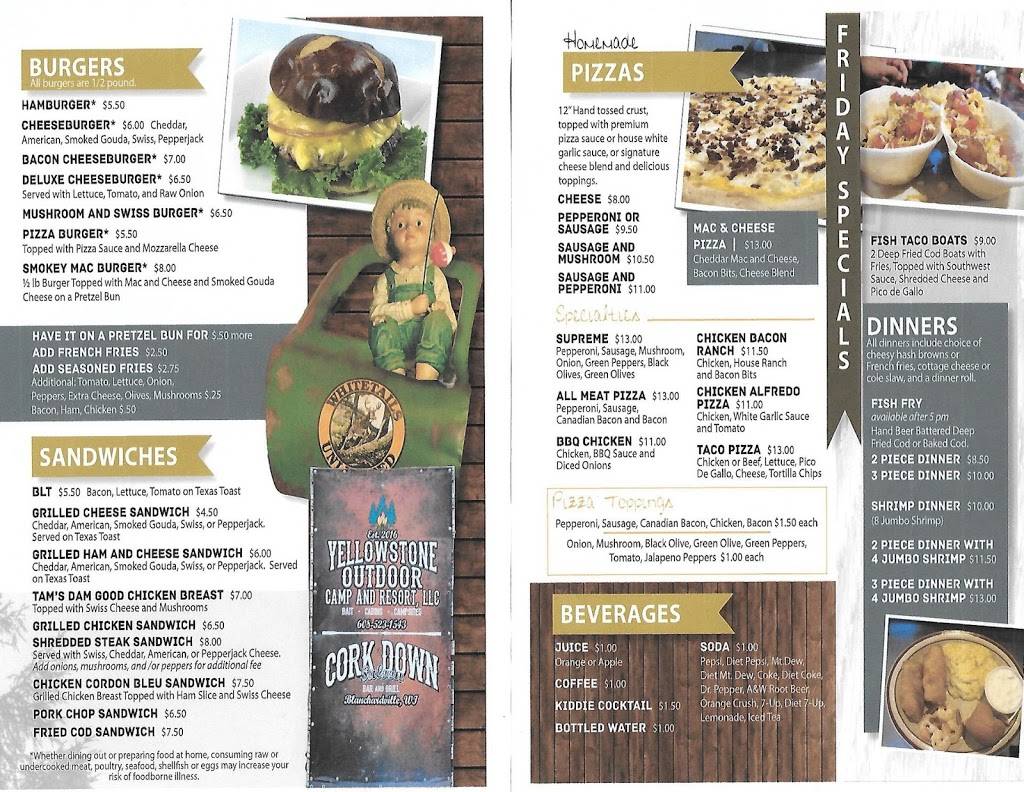 Cork Down Saloon | restaurant | 18272 S Lake Rd, Blanchardville, WI 53516, USA | 6085231543 OR +1 608-523-1543