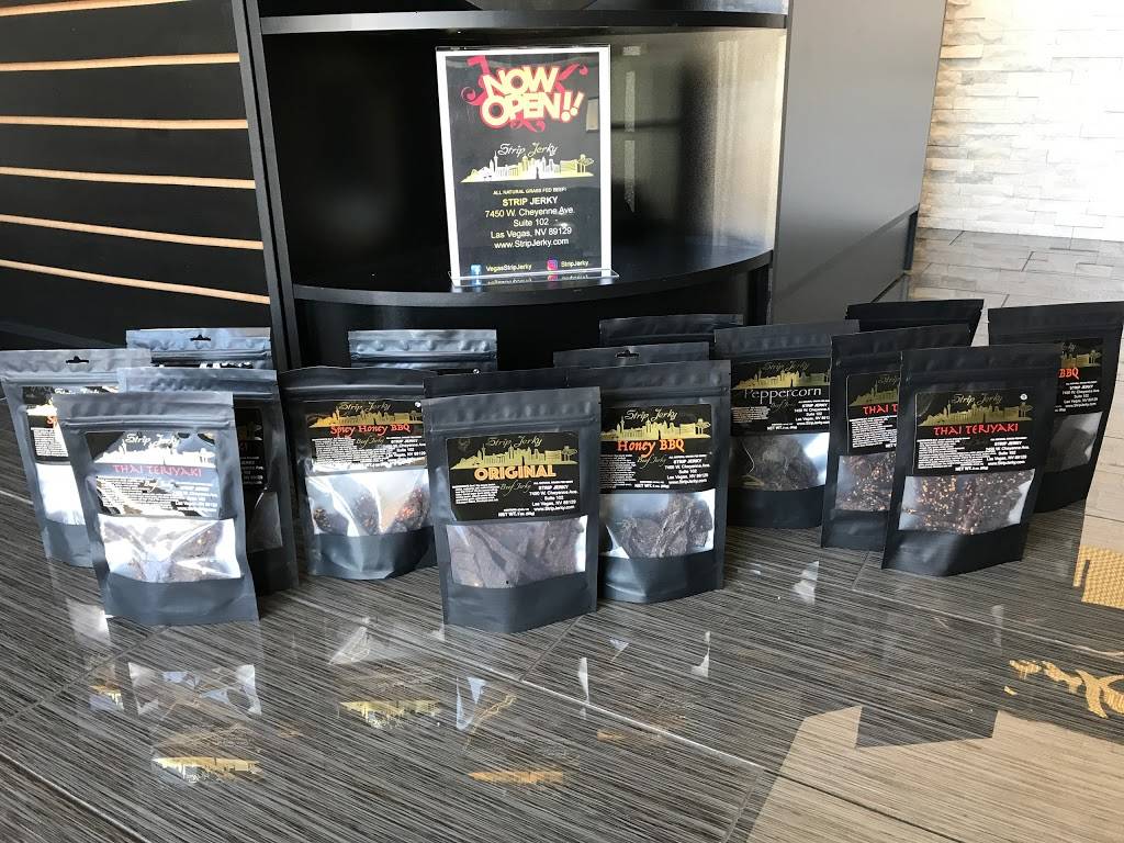 Strip Jerky | restaurant | 7450 W Cheyenne Ave #102, Las Vegas, NV 89129, USA | 7027523284 OR +1 702-752-3284