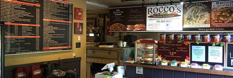 Roccos Italian Pizzeria | meal takeaway | 1143 Broadway, Hanover, MA 02339, USA | 7818265637 OR +1 781-826-5637