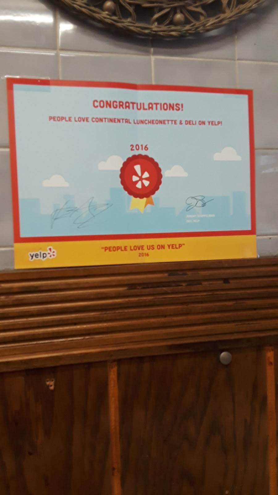 Continental Lunchonette & Deli | restaurant | 10403 Metropolitan Ave, Forest Hills, NY 11375, USA | 7185208336 OR +1 718-520-8336