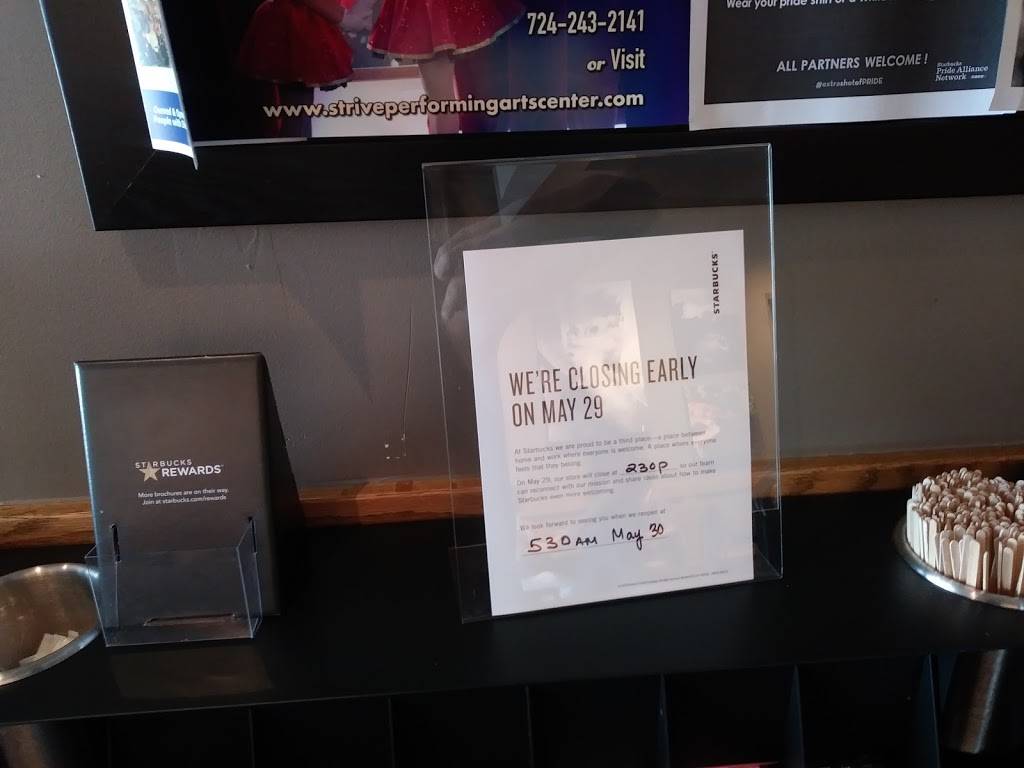 Starbucks | cafe | 128 Pricedale Rd, Belle Vernon, PA 15012, USA | 7249290157 OR +1 724-929-0157