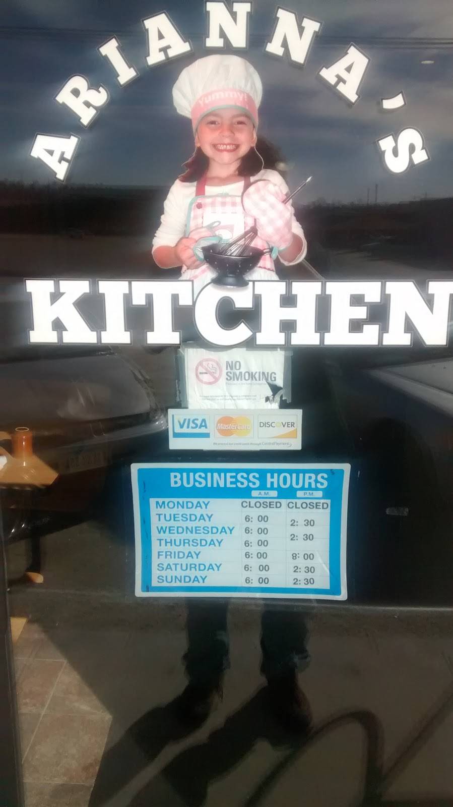 Ariannas Kitchen | restaurant | 1826 1st St W, Independence, IA 50644, USA | 3193321325 OR +1 319-332-1325