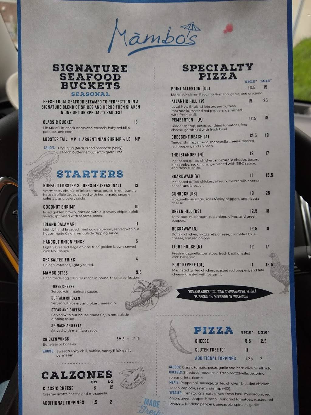 Mambos | restaurant | 269 Nantasket Ave, Hull, MA 02045, USA | 7814740000 OR +1 781-474-0000