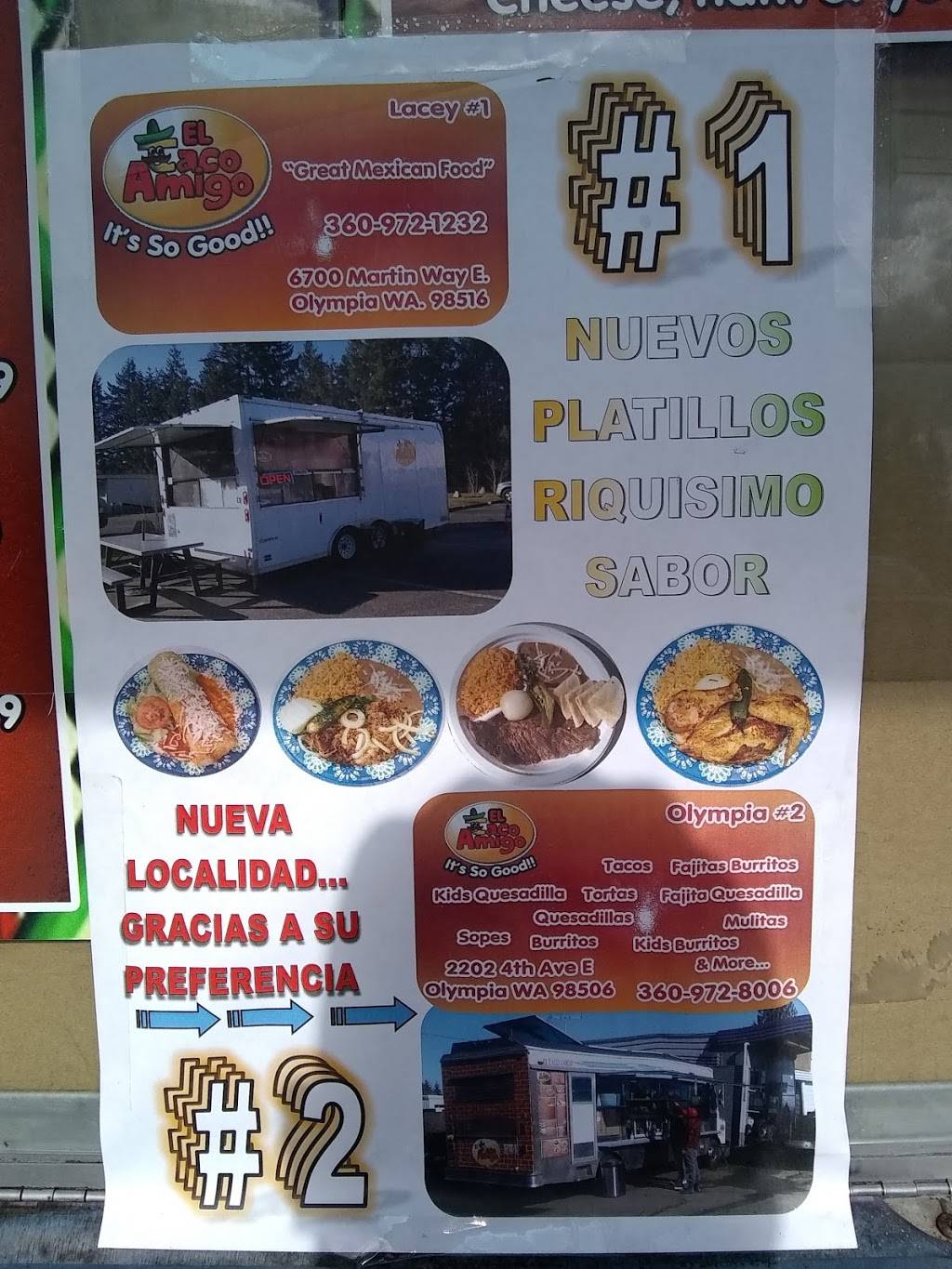 El Taco Amigo 2 | restaurant | 2202 4th Ave E, Olympia, WA 98506, USA | 3607068148 OR +1 360-706-8148