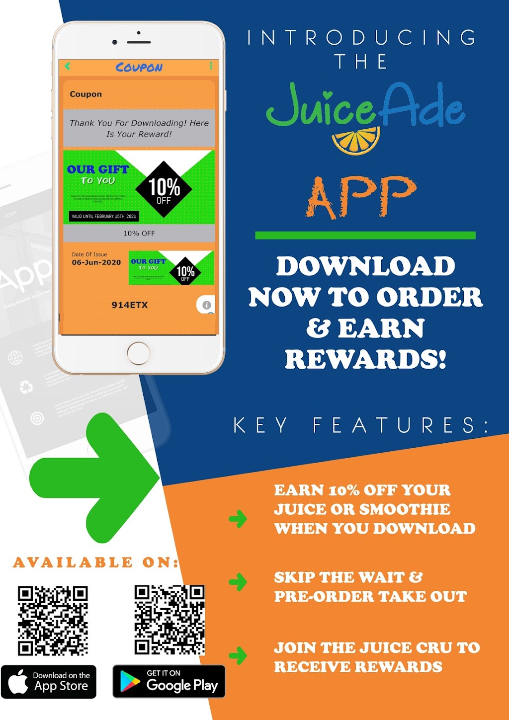 Juiceade | restaurant | 1345 Southern Blvd Store 1, Bronx, NY 10459, USA | 7189916369 OR +1 718-991-6369