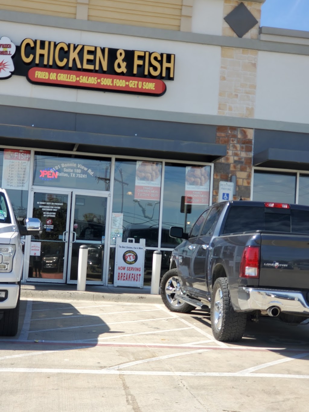 PTS FRIED CHICKEN AND FISH | restaurant | 6181 Bonnie View Rd, Dallas, TX 75241, USA | 2142145540 OR +1 214-214-5540