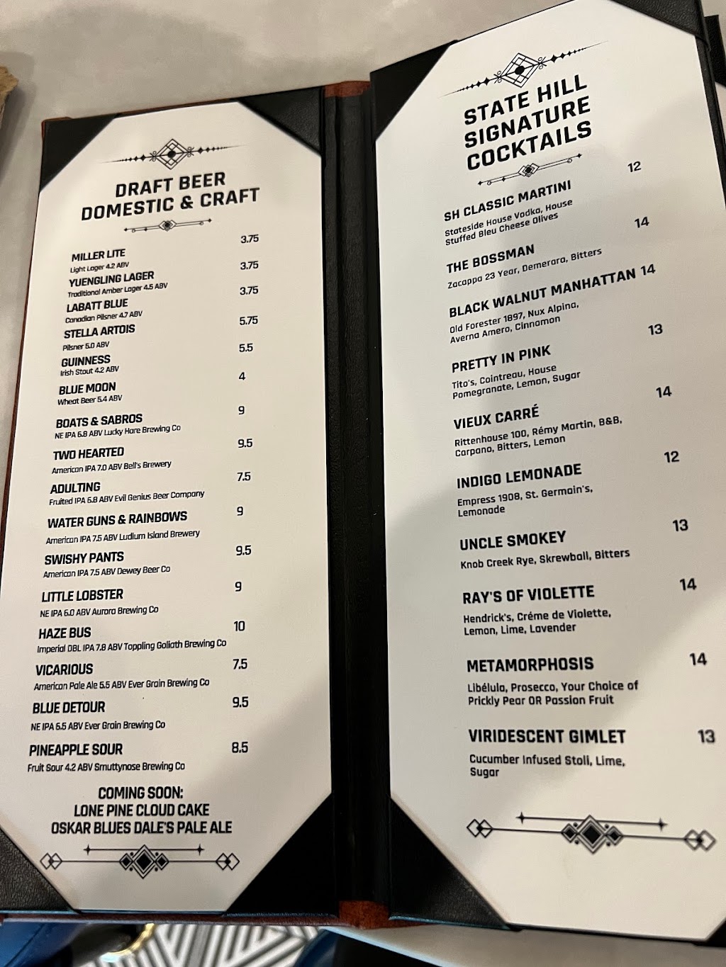 State Hill Craft Cocktails & Kitchen | restaurant | 1 Wellington Blvd, Reading, PA 19610, USA | 6106702052 OR +1 610-670-2052