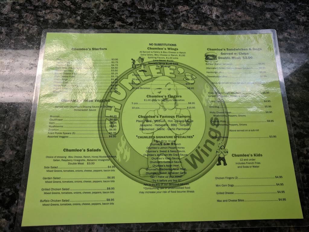 Chumlees Wings | restaurant | 3436 US-301, Ellenton, FL 34222, USA | 9419815383 OR +1 941-981-5383