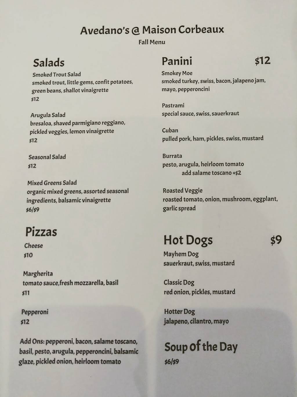 Avedanos @ Maison Corbeaux | meal takeaway | 2901 Sacramento St, San Francisco, CA 94115, USA | 4158236943 OR +1 415-823-6943