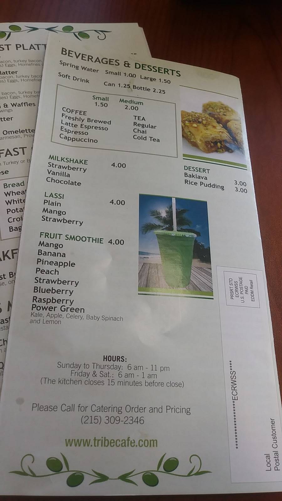 Tribe Cafe | meal takeaway | 2310 N Broad St, Philadelphia, PA 19132, USA | 2153092346 OR +1 215-309-2346