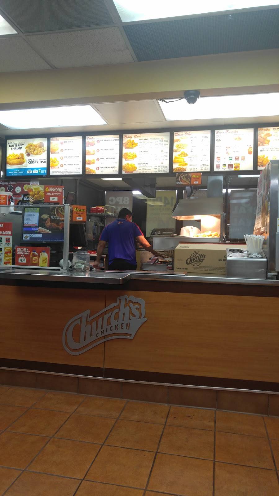 Churchs Chicken | restaurant | 5610 Woodruff Ave, Lakewood, CA 90713, USA | 5629200838 OR +1 562-920-0838