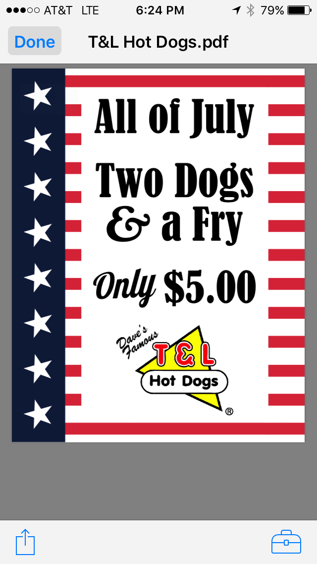 Daves Famous T & L Hot Dogs | restaurant | 9413 Mall Rd, Morgantown, WV 26501, USA | 3049836106 OR +1 304-983-6106