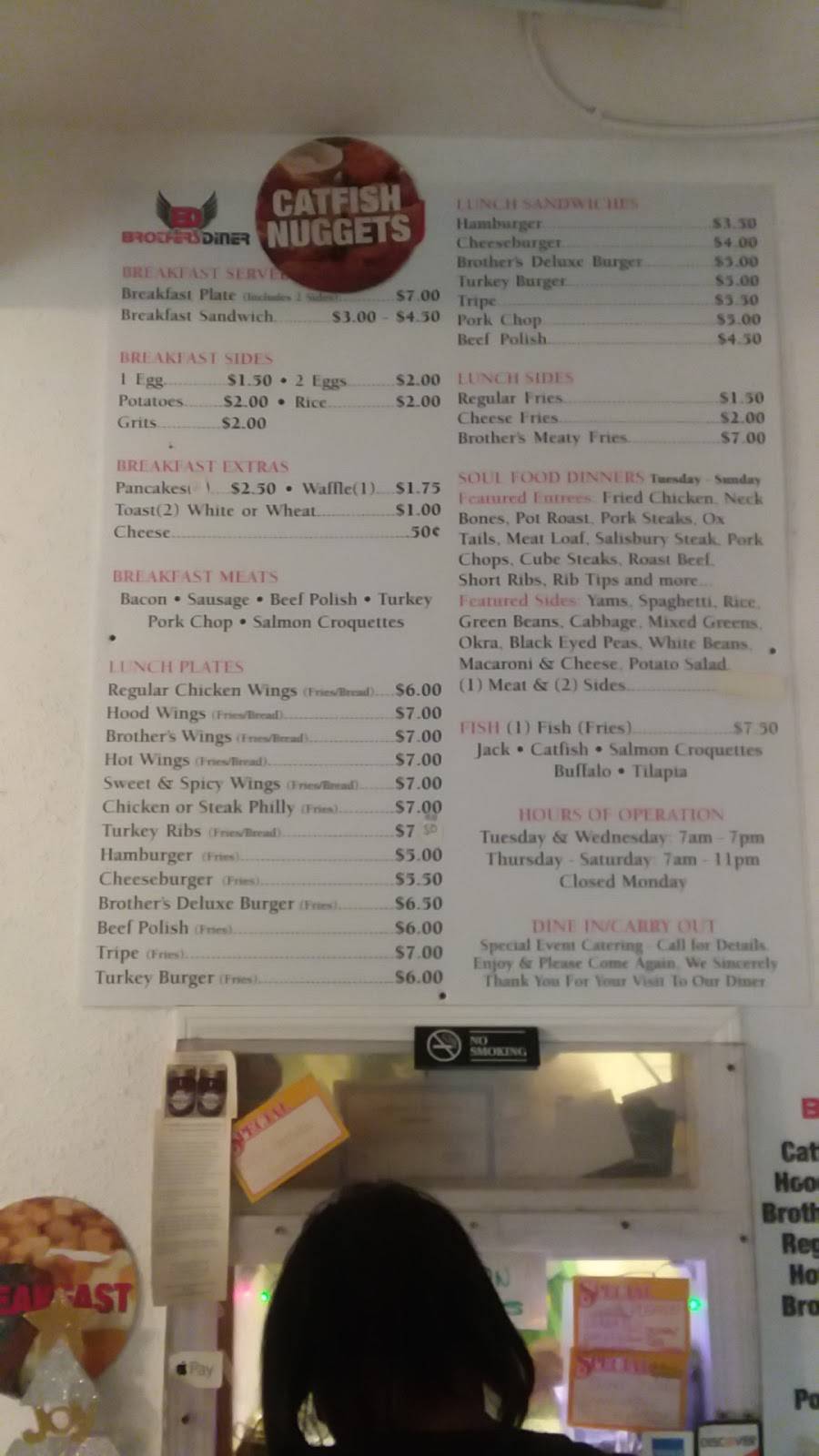 Brothers Diner | restaurant | 1508 Whittier St, St. Louis, MO 63113, USA | 3145332022 OR +1 314-533-2022