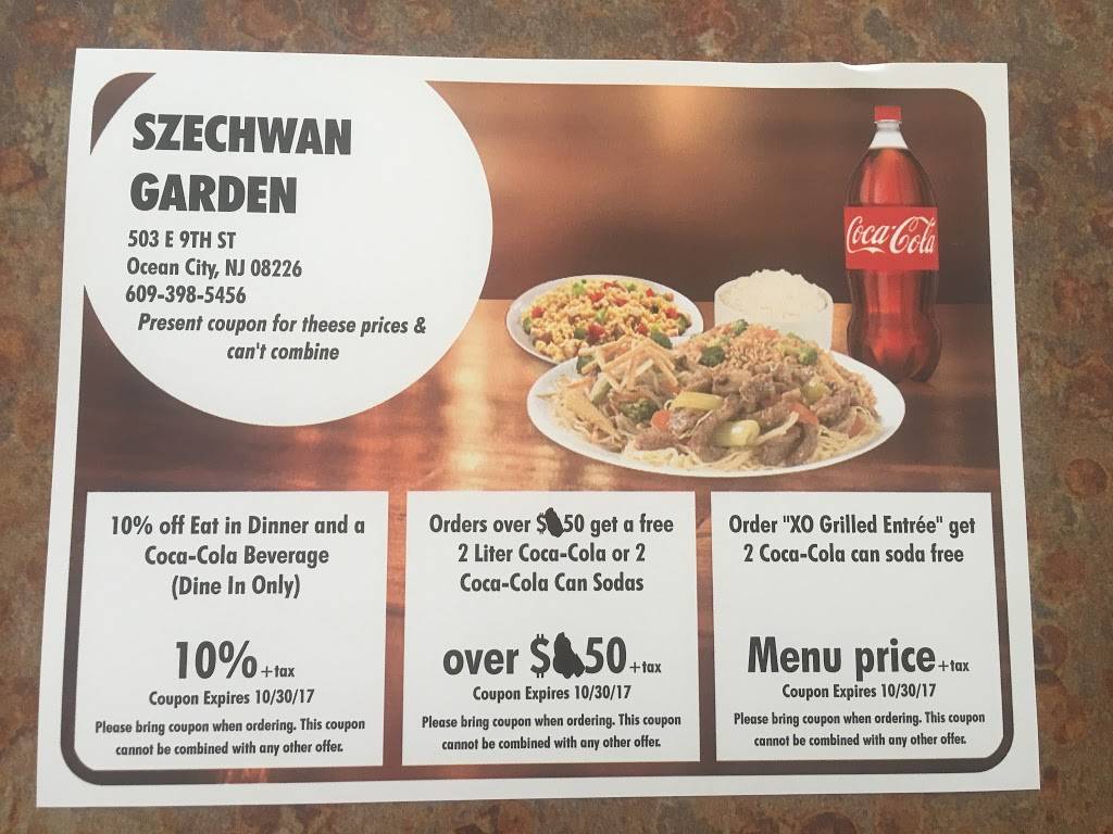 Szechwan Garden | meal delivery | 503 E 9th St, Ocean City, NJ 08226, USA | 6093985456 OR +1 609-398-5456