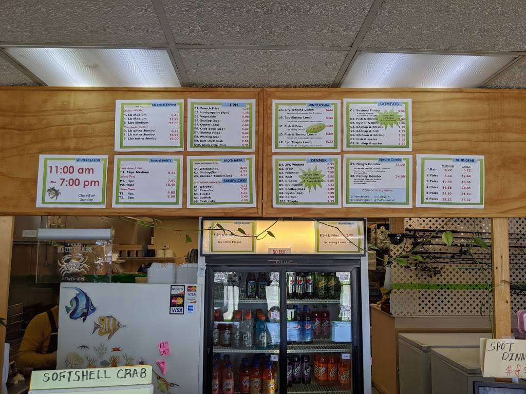 Kings Seafood Market & Restaurant | restaurant | 714 E Little Creek Rd, Norfolk, VA 23518, USA | 7575875420 OR +1 757-587-5420