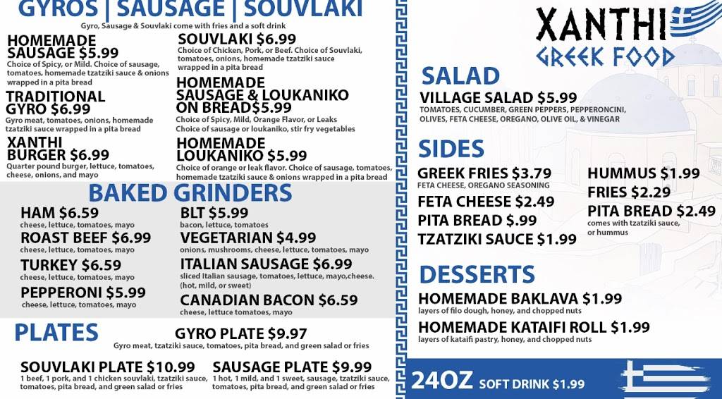 Xanthi Greek Food | restaurant | 10575 W Indian School Rd #101, Avondale, AZ 85392, USA | 6232158319 OR +1 623-215-8319