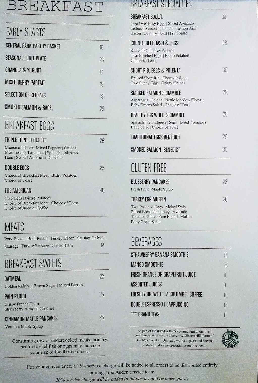 Auden Bistro & Bar | restaurant | 50 Central Park S, New York, NY 10019, USA | 2125216125 OR +1 212-521-6125