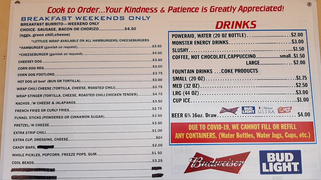 Bullpen Concessions at Runyon Sports Complex | restaurant | 400 Stanton Ave, Pueblo, CO 81003, USA | 7195836195 OR +1 719-583-6195