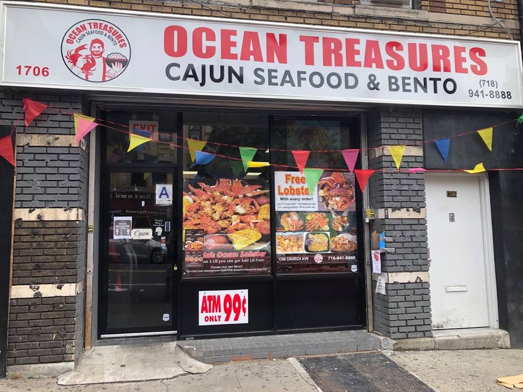 Ocean Treasures | restaurant | 1706 Church Ave, Brooklyn, NY 11226, USA | 7189418888 OR +1 718-941-8888