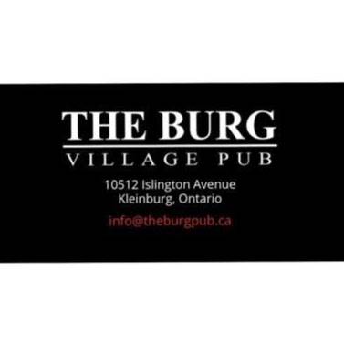 The Burg Pub | restaurant | 10512 Islington Ave, Kleinburg, ON L0J 1C0, Canada | 9055525544 OR +1 905-552-5544