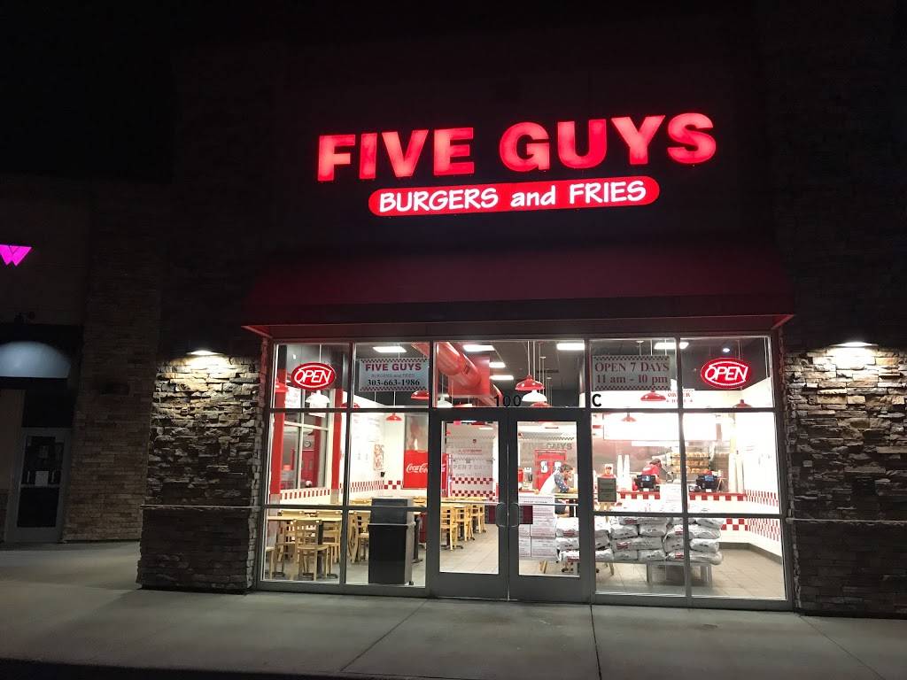 Five Guys | meal takeaway | 34 E Allen St, Castle Rock, CO 80108, USA | 3036631986 OR +1 303-663-1986