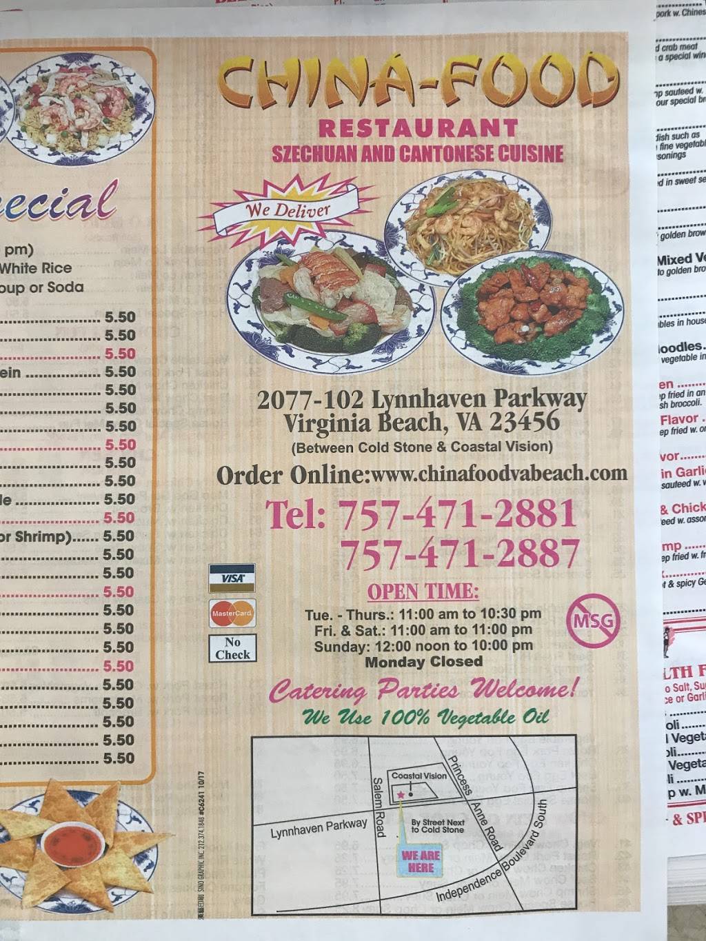 China Food Monarch | restaurant | 2077 Lynnhaven Pkwy, Virginia Beach, VA 23456, USA | 7574712881 OR +1 757-471-2881