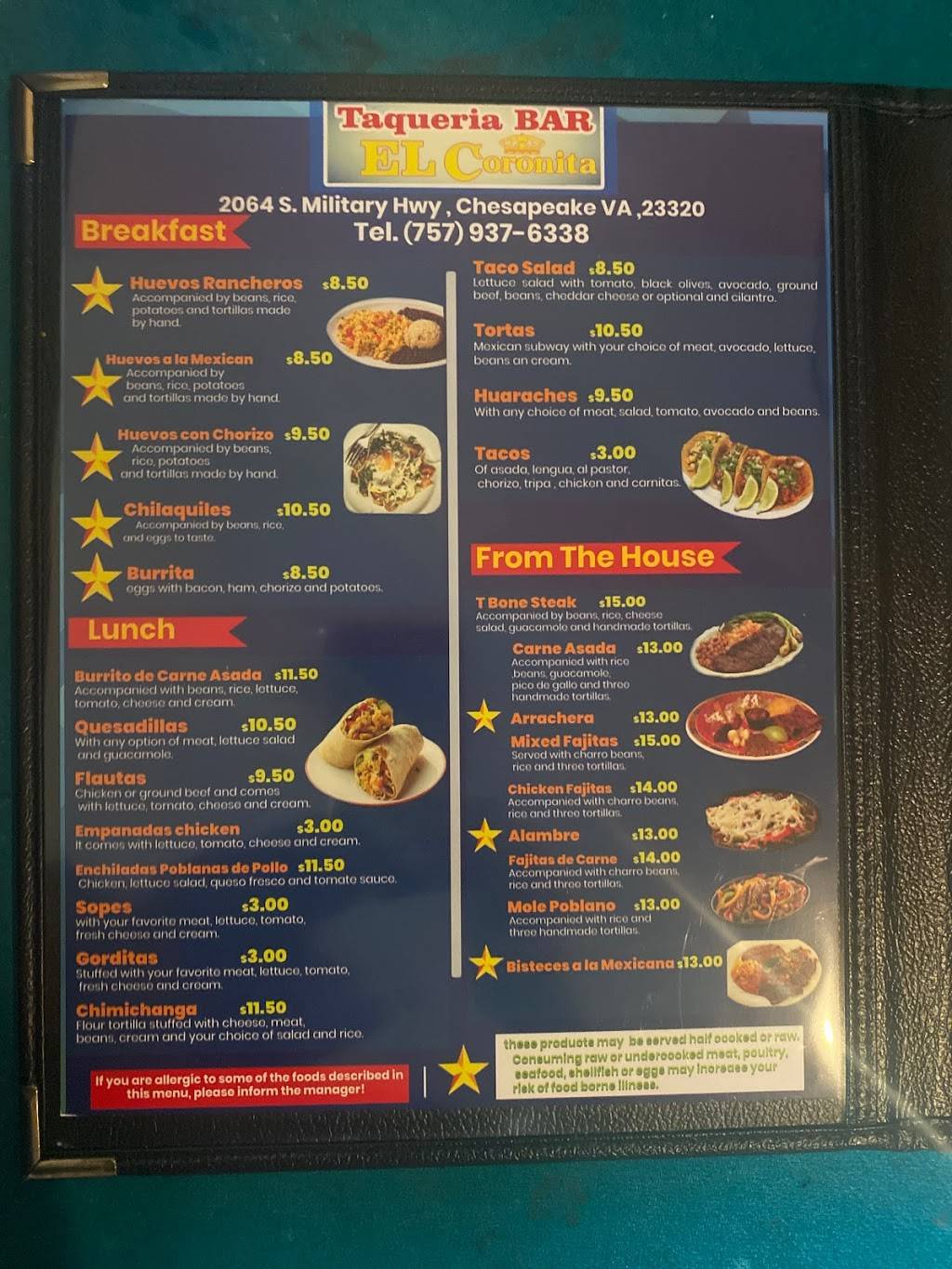 Taqueria Bar El Coronita | restaurant | 2064 S Military Hwy, Chesapeake, VA 23320, USA | 7579376338 OR +1 757-937-6338