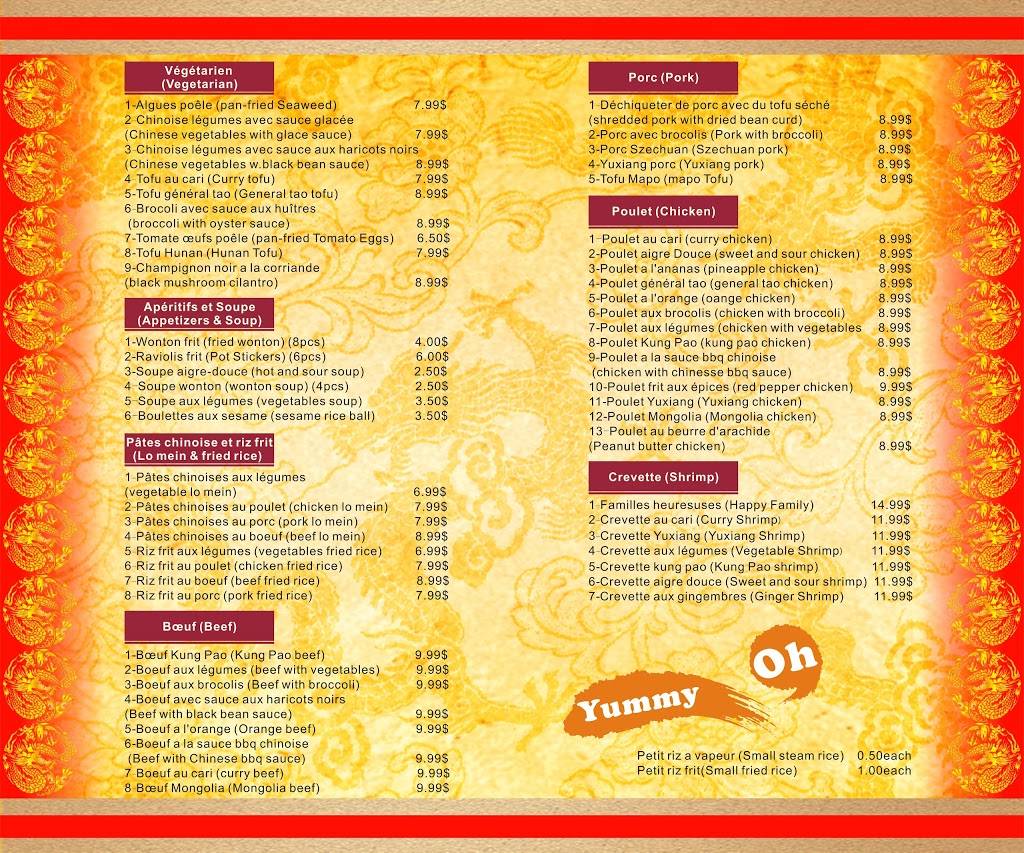 Oh Yummy Restaurant | restaurant | 6526 Boulevard Monk, Montréal, QC H4E 3J1, Canada | 5146006008 OR +1 514-600-6008