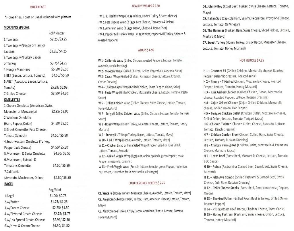 J & J Bagel & Deli | restaurant | 209 Glen Cove Rd Unit C, Carle Place, NY 11514, USA | 5167465000 OR +1 516-746-5000