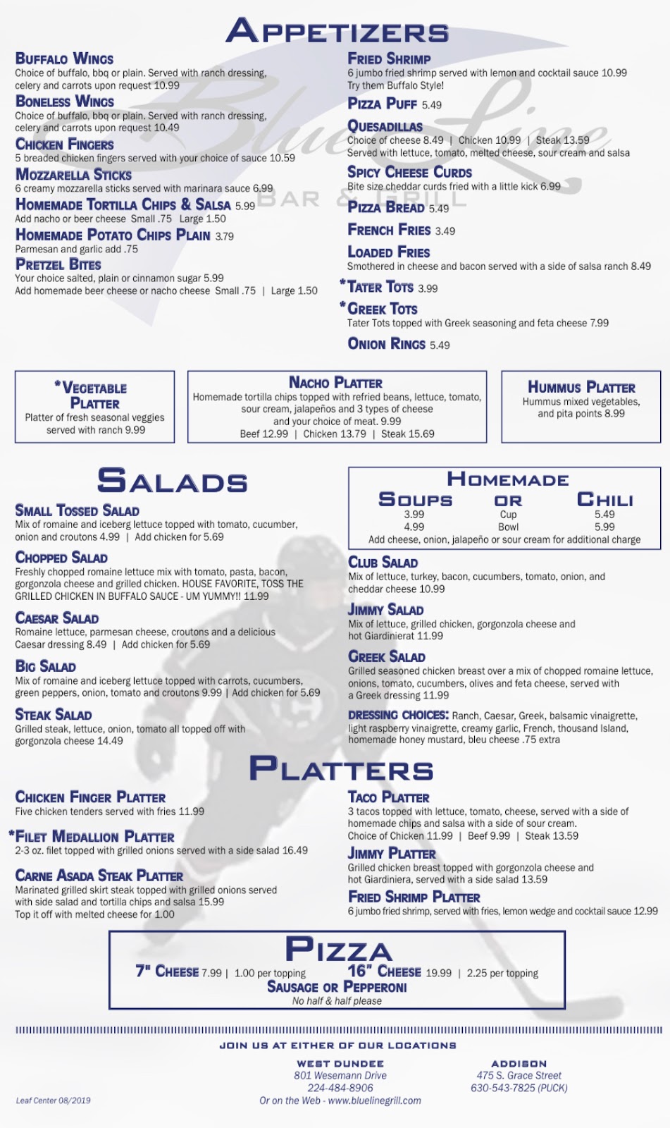 Blue Line Bar & Grill | restaurant | 801 Wesemann Dr, West Dundee, IL 60118, USA | 2244848906 OR +1 224-484-8906