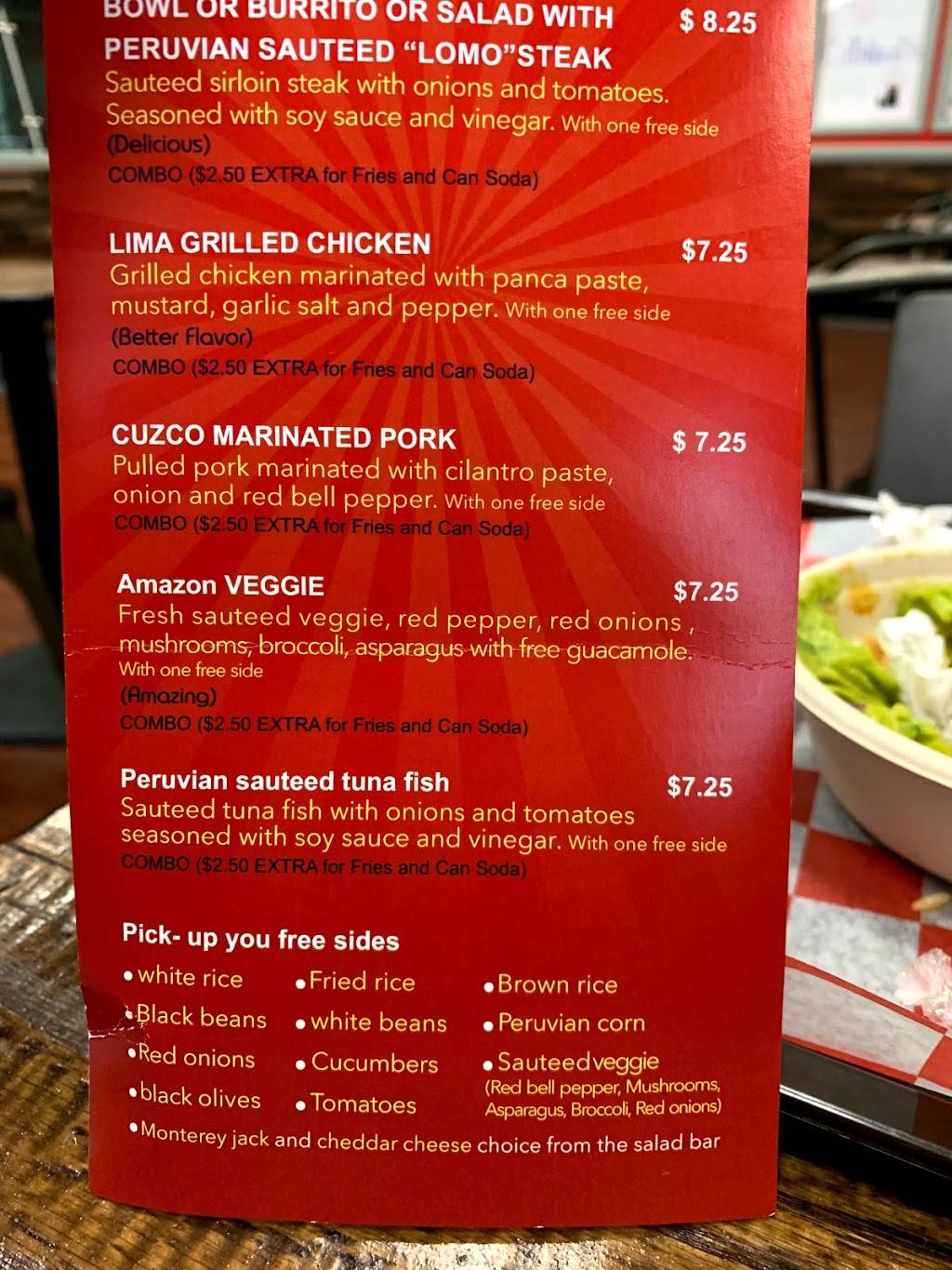 Calletanas Peruvian Fast Food | restaurant | 4300 Chantilly Shopping Center Unit 2J, Chantilly, VA 20151, USA | 5712994173 OR +1 571-299-4173