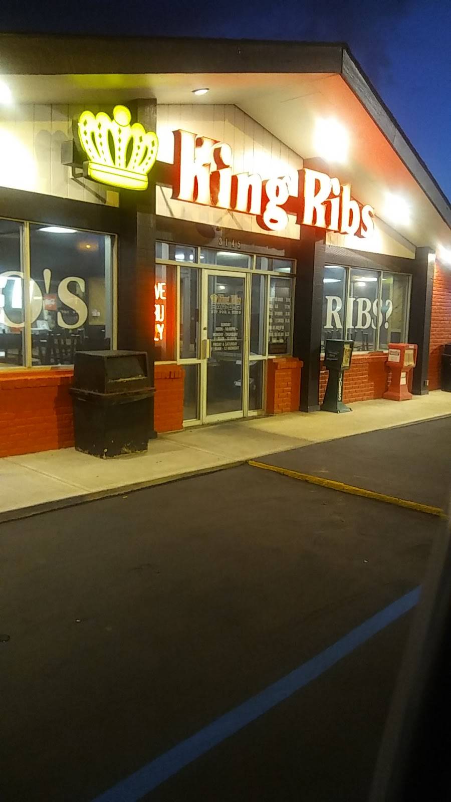 King Ribs Bar-B-Q | restaurant | 3145 W 16th St, Indianapolis, IN 46222, USA | 3174880223 OR +1 317-488-0223