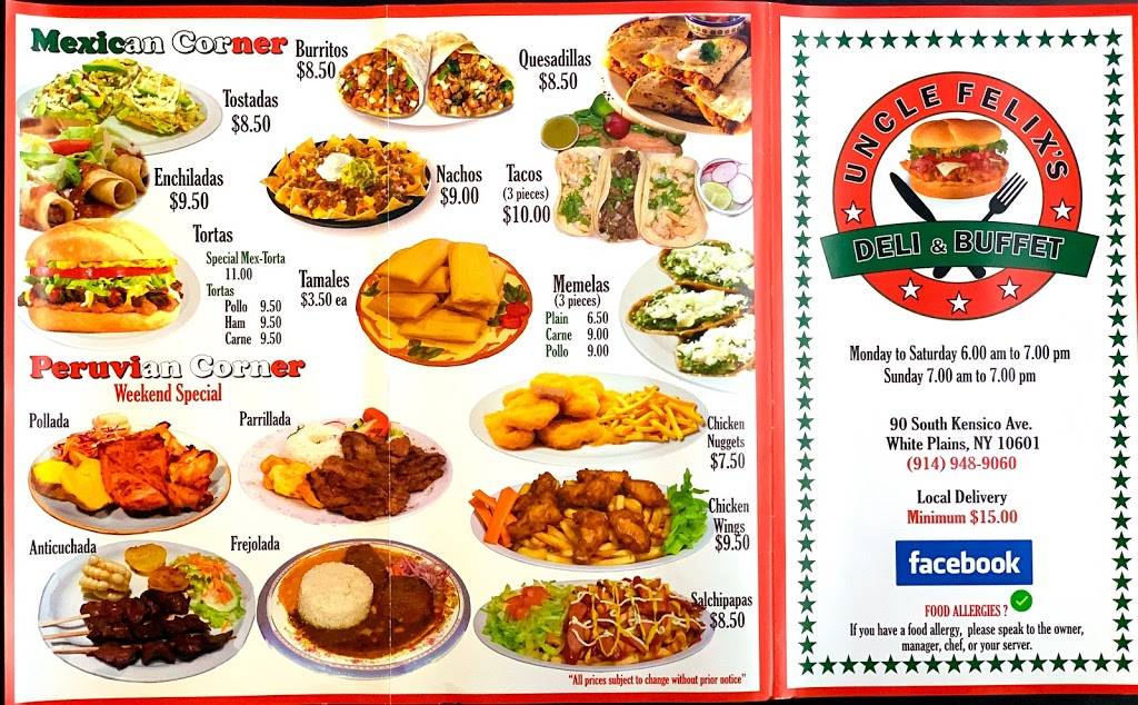 Uncle Felixs Deli | restaurant | 90 S Kensico Ave, White Plains, NY 10601, USA | 9149489060 OR +1 914-948-9060
