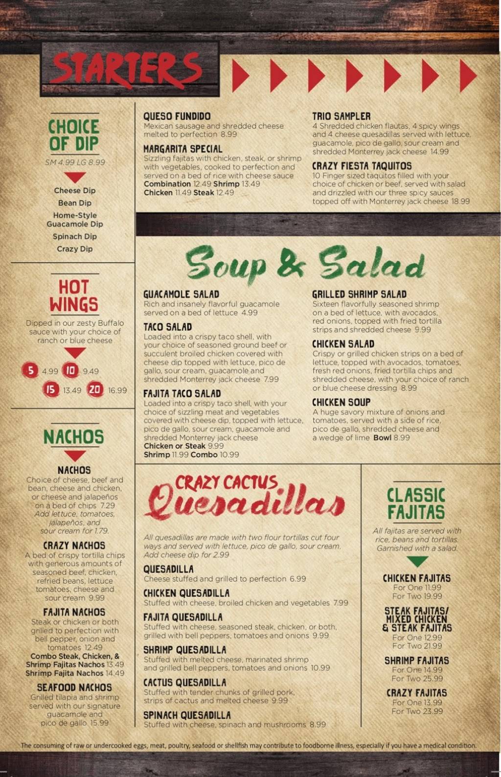 Crazy Cactus | restaurant | 7142 HIGHWAY 305 N, SUITE A, Olive Branch, MS 38654, USA | 6628928444 OR +1 662-892-8444