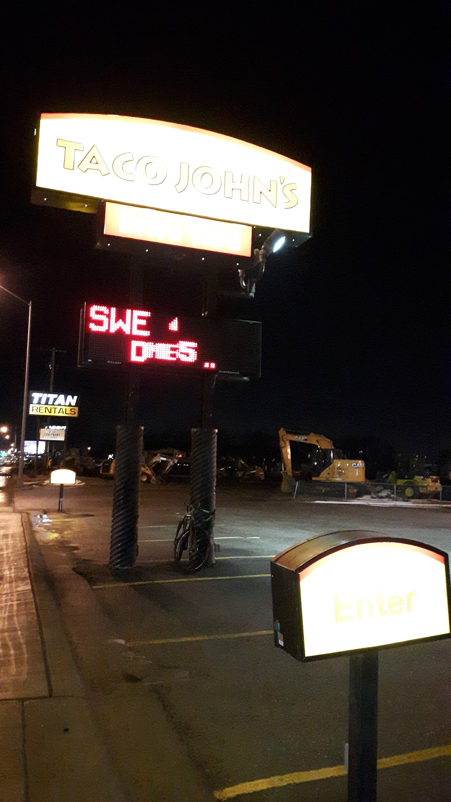Taco Johns | restaurant | 4209 N Cliff Ave, Sioux Falls, SD 57104, USA | 6053387121 OR +1 605-338-7121