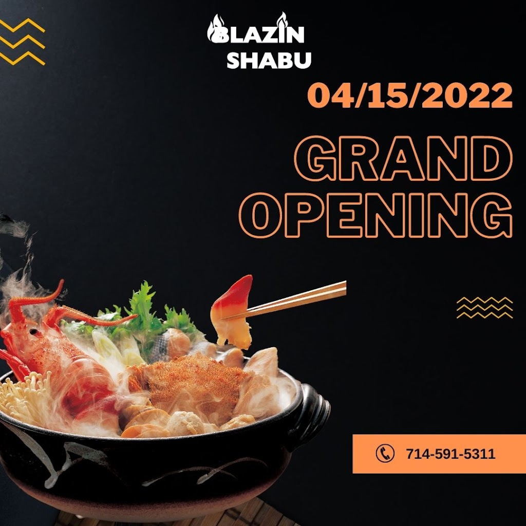 Blazin Shabu Shabu | restaurant | 13018 Harbor Blvd, Garden Grove, CA 92843, USA | 7145915311 OR +1 714-591-5311
