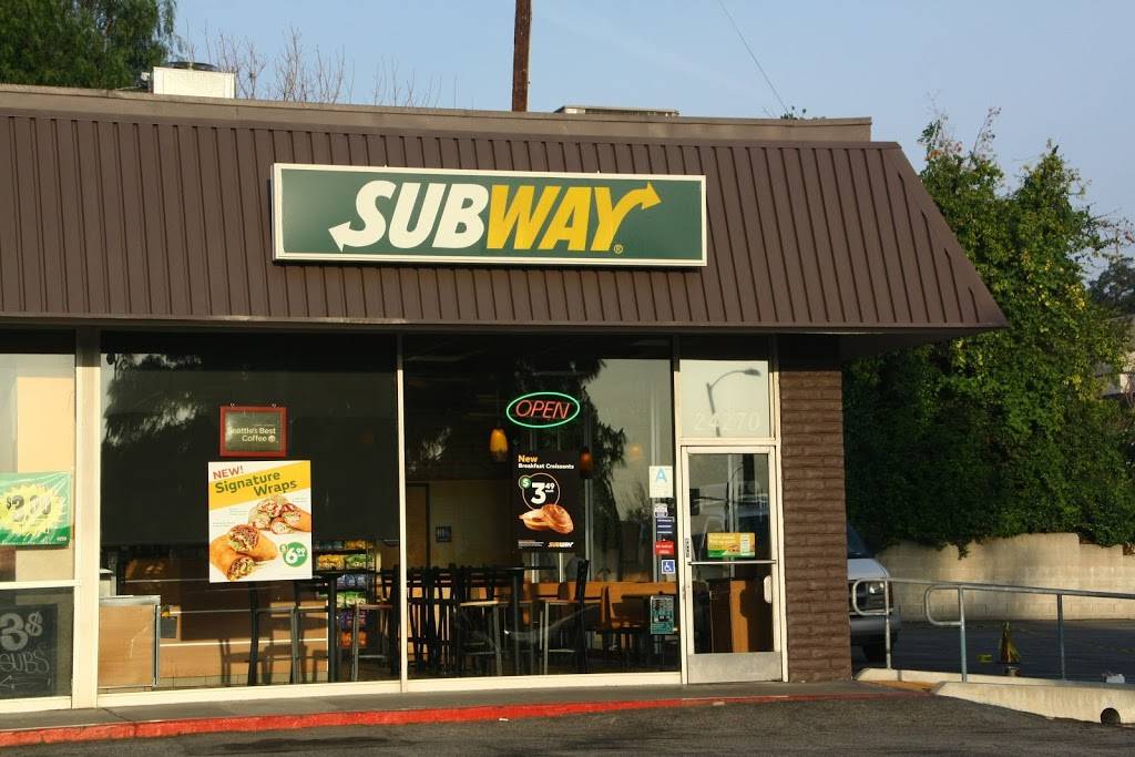 Subway Restaurants | restaurant | 24270 Lyons Ave, Santa Clarita, CA 91321, USA | 6612534999 OR +1 661-253-4999