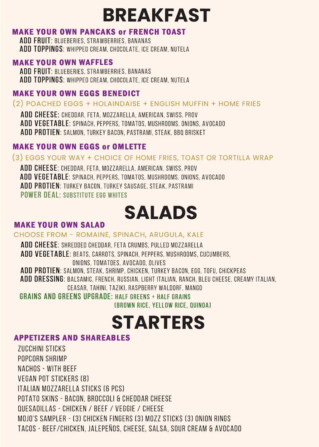 Mojos Modern Kitchen | restaurant | 180 Howard Blvd, Mt Arlington, NJ 07856, USA | 9736013774 OR +1 973-601-3774