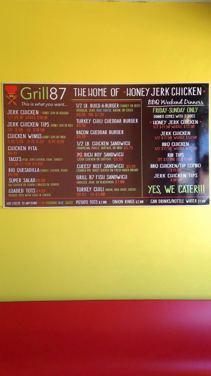 Grill 87 | restaurant | 1635 1/2 E. 87th St., Chicago, IL 60617, USA | 7734373903 OR +1 773-437-3903