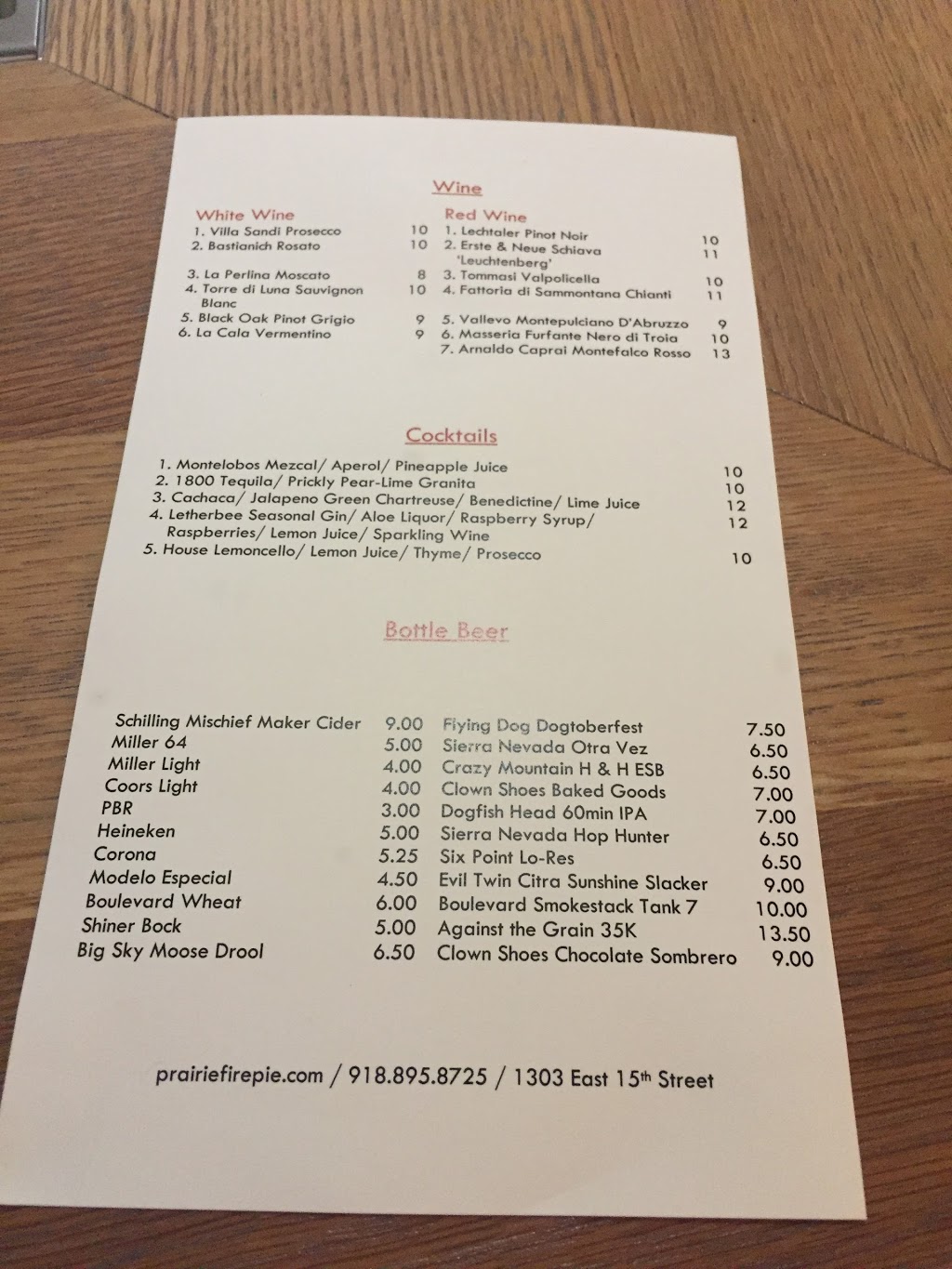 Prairie Fire Pie | restaurant | 1303 E 15th St, Tulsa, OK 74120, USA | 9188958725 OR +1 918-895-8725