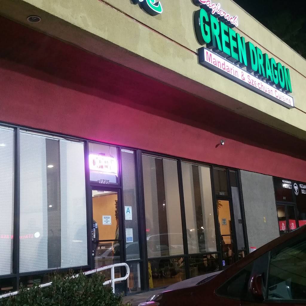 Eagle Rock Green Dragon | restaurant | 1733 Colorado Blvd, Los Angeles, CA 90041, USA | 3232558889 OR +1 323-255-8889